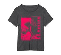 Gran Ola De Kanagawa Hokusai Ukiyo-e Japón Arte Japonesa Camiseta, Mujer Tallas Grandes, Jaspeado Oscuro, 5XL Grande