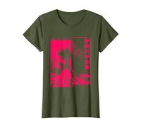 Gran Ola De Kanagawa Hokusai Ukiyo-e Japón Arte Japonesa Camiseta, Mujer, Verde Oliva, L