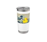 Gran ola de pato de goma Vaso térmico de acero inoxidable de doble pared