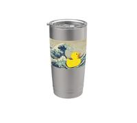 Gran ola de pato de goma Vaso térmico de acero inoxidable de doble pared