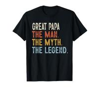 Gran Papa El Abuelo El Mito La Leyenda Día del Padre Camiseta