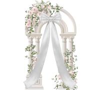 Gran para Fondo 190 X 46 Cm Largas De Satén Elegantes | Extragrande Decorativo Para Mesa , , Pared, Árbol De Navidad, Chimenea, Soporte Y De Regalo