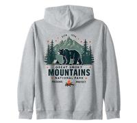 Gran Parque Montañas Humeantes Oso Aventura de Sudadera con Capucha