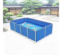Gran pecera plegable para interiores y exteriores, 3 x 1 x 0,7 m, lona flexible con marco, fácil instalación para acuario, piscina, estanque, agricultura, riego y almacenamiento de agua
