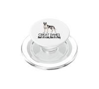 Gran Perro danés Corazón de un león Tamaño de un Pony Pet PopSockets PopGrip para MagSafe
