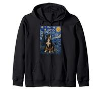 Gran Perro de montaña Suizo Van Gogh Noche Estrellada Sudadera con Capucha