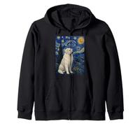 Gran Perro Pirineos Van Gogh Noche Estrellada Sudadera con Capucha