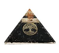 Gran pirámide orgonita | Cristal, de turmalina negra | Árbol de la vida | Sanación mediante energía positiva