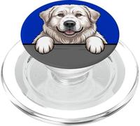 Gran Pirineo Divertido Peeking Pocket Puppy Dog Lover PopSockets PopGrip para MagSafe