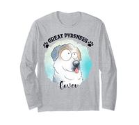 Gran Pirineo Perro Mamá Papá Kawaii Pirineos Montaña Perro Manga Larga