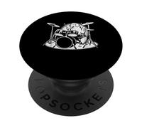 Gran Pirineo Tocando Batería Perro Amante PopSockets PopGrip Adhesivo