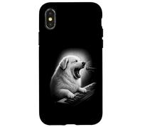 Gran Pirineo Tocando Teclado Piano Jugador Perro Amante Carcasa para iPhone X/XS