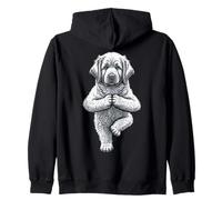 Gran Pirineo Yoga Perro Cachorro Divertido Perros Árbol Pose Asana Sudadera con Capucha