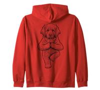 Gran Pirineo Yoga Perro Cachorro Divertido Perros Árbol Pose Asana Sudadera con Capucha
