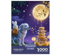 Gran Pirineos 1000 Piezas Rompecabezas Mascotas Lindas Rompecabezas para Adultos A Partir De 14 Años Rompecabezas Imposible para Adultos 38x26cm/1000pcs