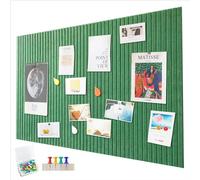 Gran pizarra de 60 x 40 cm, gran placa de corcho, pared decorativa de corcho de fieltro, 0,9 cm de espesor, tabla fotográfica plegable con cinta adhesiva autoadhesiva, pizarra de visión de fieltro