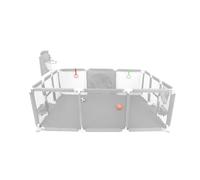 Gran portátil para niños con ventosa, base antideslizante, modular, plegable, parque para niños pequeños con puerta con cremallera, 50 bolas, Bastidor de baloncesto, con 4 ventosas: 180 x 120 x 66 cm