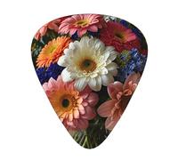 Gran ramo de flores Púas de guitarra en tamaños finos, medianos y gruesos, juego de 12 piezas, adecuado para guitarra eléctrica y varios instrumentos