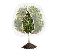 Gran red protectora para árboles frutales, cubierta para plantas con cordón, resistente a los rayos UV e impermeable red para árboles con cremallera y cordón para granja, exteriores, patio, jardín