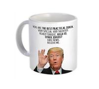 Gran regalo práctico y divertido de Trump: Taza con motivos de profesiones