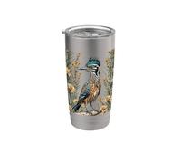 Gran Roadrunner rodeado de flor de yuca Nuevo México 3 Vaso térmico de acero inoxidable de doble pared