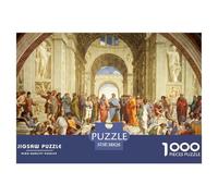 Gran Sala Renacentista Puzzle de 1000 Piezas para Adultos Discusión de Filósofos Juego de Puzzle 1000 Piezas Papel Regalo Relajante 38x26cm/1000pcs