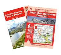 Gran San Bernardo, Ollomont carta dei sentieri 1:25.000. Ediz. multilingue (Trekking week-end)