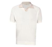 Gran Sasso- Ecru Polo Shirt- Tops- Hombre- Beige- S- Ecru Polo Shirt