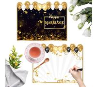 Gran tarjeta de cumpleaños - Libro de invitados de con sobre, tarjeta de felicitación grande, para mantener la memoria de mujeres y hombres, celebración, reunión familiar, reunión de amigos