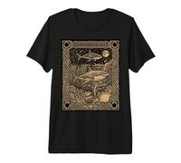 Gran Tiburón Blanco Constelación Tarot Tarjeta Oculta Camiseta Premium