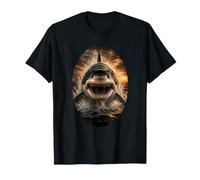 Gran tiburón Blanco Fauna Arte majestuoso océano depredador Camiseta