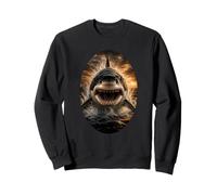 Gran tiburón Blanco Fauna Arte majestuoso océano depredador Sudadera