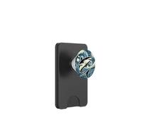 Gran Tiburón Blanco Océano Animal Van Gogh Noche Estrellada Estilo PopSockets PopWallet para MagSafe