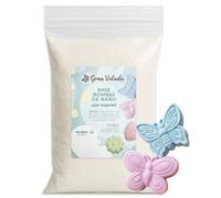 Gran Velada - Base para Bombas de Baño con Formas 1 Kg | Mezcla en polvo cosmética fácil de moldear | Ideal para Esferas de Baño | Personaliza con Esencia y Colorante