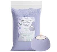 Gran Velada - Cemento para Figuras Lavanda 5 kg | Concreto de Color Bicomponente | Secado Rápido 24 h | Hormigón Lavanda para Macetas, Portavelas y Decoración DIY