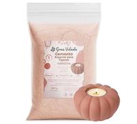 Gran Velada - Cemento Terracota para Manualidades 5 Kg | Cemento Preparado en Polvo para Figuras Decorativas | Velas, Maceteros y Bandejas DIY | Moldes de Silicona | Acabado Mineral Mate Mediterráneo
