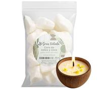 Gran Velada - Cera de Colza y Coco 1 kg para Velas en Vaso | Vegetal para Velas en Vaso | Alta Capacidad Aromática (hasta 12%) | Acabado Liso y Uniforme
