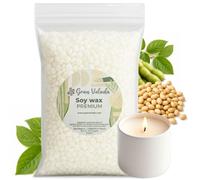 Gran Velada - Cera de Soja para Velas en Vaso 2 Kg en Perlas | Cera Vegana Bajo Punto de Fusion para Velas en Recipientes, Masaje y Cosmética DIY | Vegana, Ideal para Manualidades | Soy candle wax