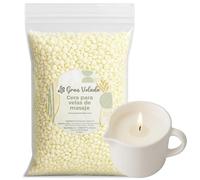 Gran Velada - Cera para Velas de Masaje 1kg | Cera Vegetal a Base de Soja con Bajo Punto de Fusión | Ideal para Velas de Masaje Caseras, Naturales y Aromáticas
