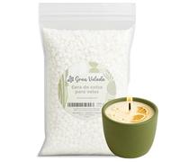 Gran Velada - Cera para Velas en Vaso 5 Kg Bajo Punto de Fusión 47-54°C en Perlas | Ideal Velas Aromáticas | Cera para Hacer Velas Naturales Vegetal | Admite 4% Esencia | Base Colza
