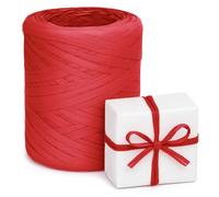 Gran Velada - Cinta de rafia roja 200 m | Material para Manualidades y Decoración | Ideal para Regalos y Proyectos Creativos