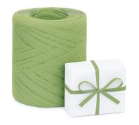 Gran Velada - Cinta de rafia verde militar 200 m | Material para Manualidades y Decoración | Ideal para Regalos y Proyectos Creativos