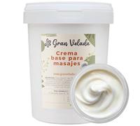 Gran Velada - Crema Base para Masajes 5000 cc | Base Hidratante Corporal a Granel | Emulsión Fluida y Suave | Personalizable con Activos (hasta 4%) | Perfecta para Masajes Relajantes y Musculares