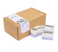 GRAN VELADA - Kit para hacer Jabón de Lavanda | Set para hacer 16 Pastillas de Jabón Casero | Incluye Materiales + Instrucciones para crear jabones preciosos | Ideal para regalar o disfrutar en casa
