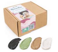 Gran Velada - Kit para Hacer Mascarillas de Arcilla Caseras | Set para elaborar hasta 8 mascarillas | Incluye Materiales y Recetas Paso a Paso | 4 Tipos de Mascarillas Faciales DIY