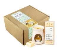 GRAN VELADA - Kit para hacer Wax Melts Aromáticos | Incluye materiales e instrucciones paso a paso | 5 tabletas de cera perfumada caseras | Con quemador de ceras