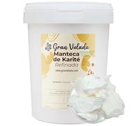 Gran Velada Manteca de Karité Refinada 1000ml | Sin Olor ni Color | Ideal para Cremas Antiedad, Acondicionadores y Productos de Cuidado Solar | Hidratante y Antiinflamatoria | Cosmética Natural