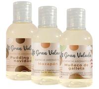 Gran Velada - Pack Ahorro Esencias Navideñas 3 x 50 ml | Aromas Intensos Esencias Aromáticas para Mikados para Jabones Artesanales | Perfumar Creaciones Proyectos DIY para Velas Perfumadas
