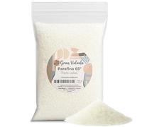 Gran Velada - Parafina 65º en Perlas 1kg | Parafina de Alta Dureza y Punto de Fusión Medio-Alto | Ideal para Velas Decorativas y Velones de Larga Duración