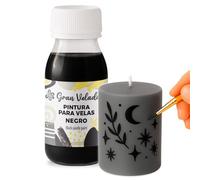 Gran Velada - Pintura Negra para Velas 250ml | Pintura Acrílica para Velas | Pintura para Cera